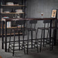 Wood Brown Bistro Accent Dining Table Industrial Rectangle Trestle Pub Table Clearhalo 'Bar Furniture' 'Bar Tables' 'bar_tables' 'furn' 'furn_bar_tables' 'Furniture' 'furniture_bar_tables' 'Kitchen & Dining Furniture' 1200x1200_b8cec4bc-e620-4e92-b9f6-19712ac28dbe