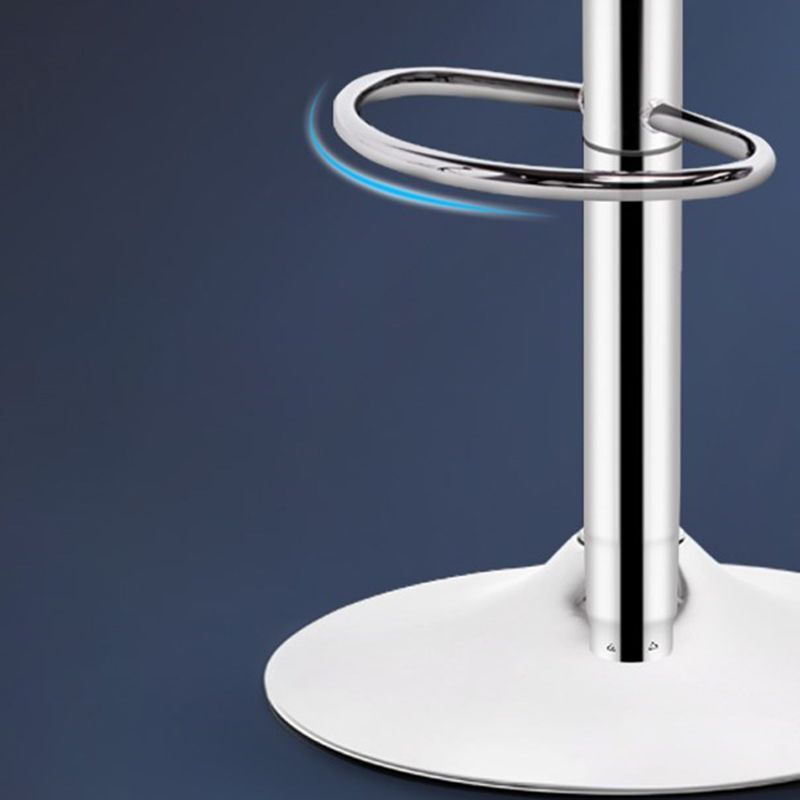 Modern Rotatable Backrest Counter Stool Steel Cashier Bar Stool with Cushion and Pedal Clearhalo 'Bar Furniture' 'Bar Stools' 'bar_stools' 'furn' 'furn_bar_stools' 'Furniture' 'furniture_bar_stools' 'Kitchen & Dining Furniture' 1200x1200_b8d25d6f-3bcf-42d2-8622-4f4812fe6561