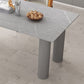 Sintered Stone Top Modern Table for Restaurant Oval Dining Table with 3 Legs Clearhalo ' dining_table' 'Dining Tables & Seating' 'Dining Tables' 'furn' 'furn_dining_table' 'Furniture' 'furniture_dining_table' 'Kitchen & Dining Furniture' 'kitchen&dining_furn' 'kitchen' 'kitchen_dining_table' 1200x1200_b8d2e557-b37f-454a-8248-8219809e07a5