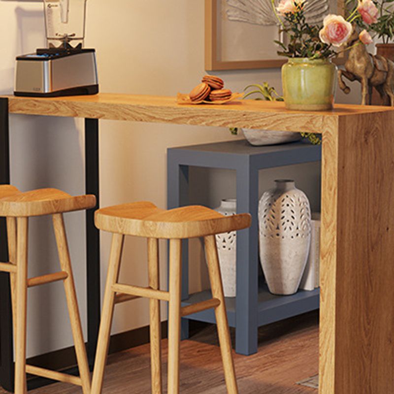 Juego de mesa de Bar moderno de 1/3 piezas, mesa de mostrador rectangular de madera de pino para sala de estar