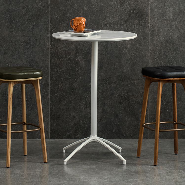 Industrial Round Bar Counter Table Dining Wooden Counter Table for Restaurant Clearhalo 'Bar Furniture' 'Bar Tables' 'bar_tables' 'Furniture' 'furniture_bar_tables' 'Kitchen & Dining Furniture' 1200x1200_b8d3f73c-b9d5-449a-850a-f0f61114368a