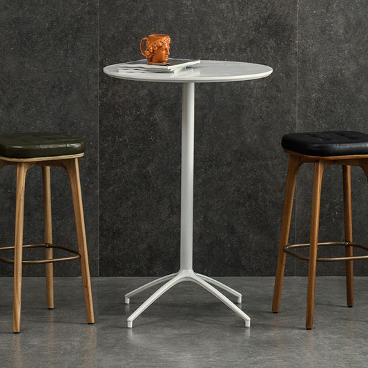 Industrial Round Bar Counter Table Dining Wooden Counter Table for Restaurant Clearhalo 'Bar Furniture' 'Bar Tables' 'bar_tables' 'Furniture' 'furniture_bar_tables' 'Kitchen & Dining Furniture' 1200x1200_b8d3f73c-b9d5-449a-850a-f0f61114368a