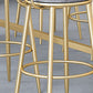 Rectangle Sintered Stone Bar Table Trestle Base Dining Table for Kitchen Living Room