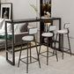 Marble Indoor Counter-height Pub Table Rectangle Footrest Bar Dining Table Clearhalo 'Bar Furniture' 'Bar Tables' 'bar_tables' 'furn' 'furn_bar_tables' 'Furniture' 'furniture_bar_tables' 'Kitchen & Dining Furniture' 1200x1200_b8d5c3c0-39e5-4689-b274-b849b3a48c1f