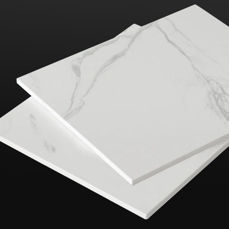 Collezione sala da pranzo del rettangolo bianco moderno in pietra e acrilico