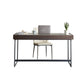 Forme rectangulaire Bureau contemporain Bureau en pierre Tâche de tâche avec 2 jambes en gris