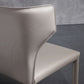 Contemporary Style Chair Armless Wingback Side Chair with Metal Legs for Home