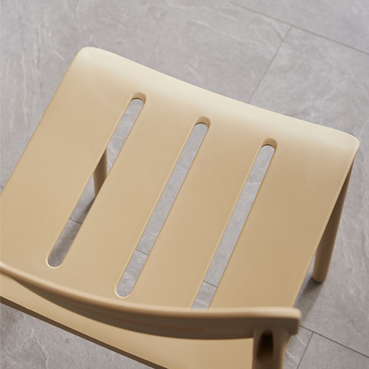 Modern Style Plastic Dining Chairs Open Back Dining Stackable Side Chair for Kitchen Clearhalo ' kitchen&dining_furn' 'Dining Chairs' 'Dining Tables & Seating' 'dining_chair' 'furn' 'furn_dining_chair' 'Furniture' 'furniture_dining_chair' 'Kitchen & Dining Furniture' 'kitchen' 1200x1200_b8dd2acf-793c-429d-9866-ad37c5c6965e