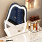 Set tavolo da toeletta da toeletta per vanity per trucco a specchio illuminato contemporaneo