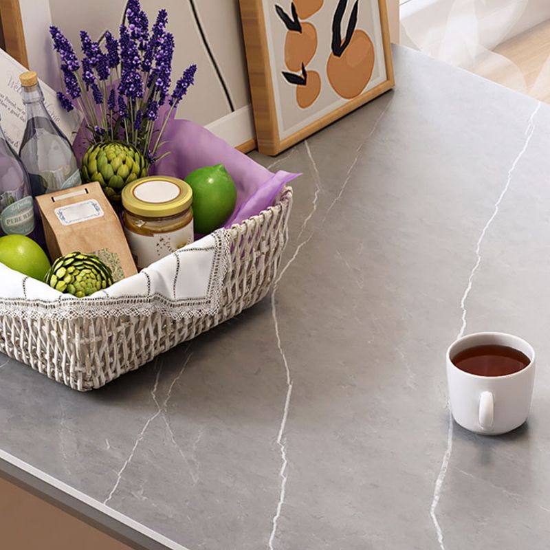 Sintered Stone Grey Dining Table Industrial 4 Legs Table for Dining Room Clearhalo 'Dining Tables & Seating' 'Dining Tables' 'dining_table' 'furn' 'furn_dining_table' 'Furniture' 'furniture_dining_table' 'Kitchen & Dining Furniture' 'kitchen' 'kitchen_dining_table' 1200x1200_b8ded84c-afaf-4cfb-997b-0071b9264dcb