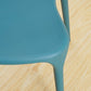 Scandinavian Coffee Shop Stacking Arm Chair Matte Finish Plastic Dining Chair