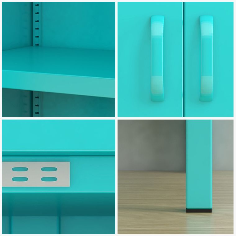 40 "H Glass Door Steel Sideboard Moderner Serverschrank mit Lagerung für Küche