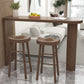 Modern Living Room Solid Wood Double pedestal Bar Dining Table Clearhalo 'Bar Furniture' 'Bar Tables' 'bar_tables' 'furn' 'furn_bar_tables' 'Furniture' 'Kitchen & Dining Furniture' 1200x1200_b8e55e85-fd56-4bd6-9902-0959e28fe715