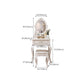 Victorian Mirrored Makeup Dressing Table Wood Stool Set in White Clearhalo 'Bedroom Furniture' 'furn' 'furn_makeup_vanities' 'Furniture' 'Makeup Vanities' 'makeup_vanities' 1200x1200_b8e58029-41f1-4127-a22b-343f85014a40