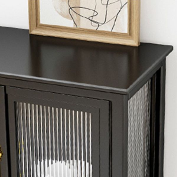 Porte di vetro da 36 "H cucina da cucina server di buffet per soggiorno