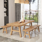 Modern 1/2/3/5/6 Pieces Rectangle Dining Set Solid Wood Dining Table with Chairs Clearhalo 'Dining Room Sets' 'Dining Tables & Seating' 'dining_room_set' 'furn' 'furn_dining_room_set' 'Furniture' 'furniture_dining_room_set' 'Kitchen & Dining Furniture' 'kitchen&dining_furn' 'kitchen' 1200x1200_b8e77172-56bd-41e8-8595-1bc28d56b00d