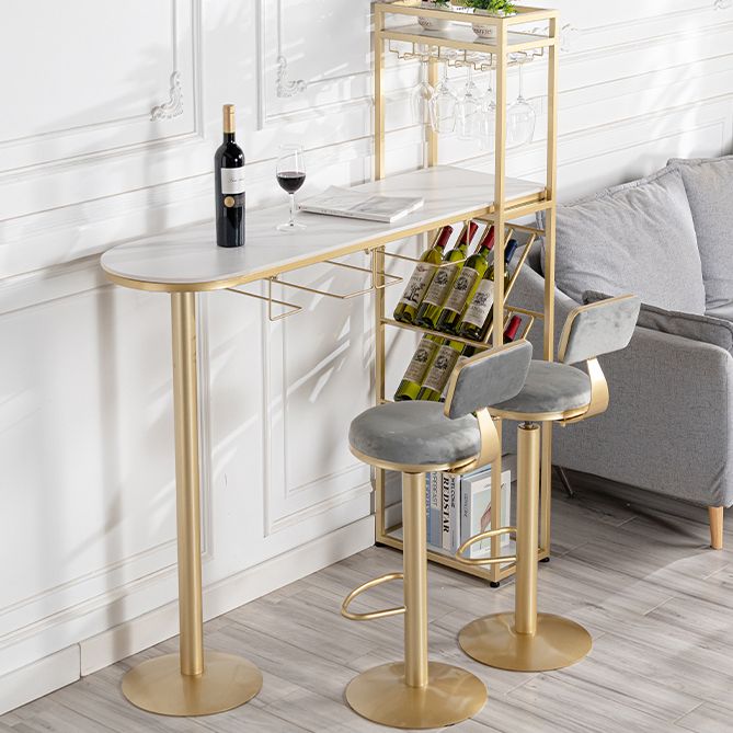 Sgabello da barretto regolabile da 1/3 pezzo e set di tavolo set di barra di finitura in pietra sinterizzata