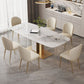 Modern Dining Furniture Set 1/4/5/7 Pcs Sintered Stone Dining Table with Chairs Clearhalo 'Dining Room Sets' 'Dining Tables & Seating' 'dining_room_set' 'furn' 'furn_dining_room_set' 'Furniture' 'Kitchen & Dining Furniture' 1200x1200_b8ee68f7-54a1-45a0-9700-d350fd040182