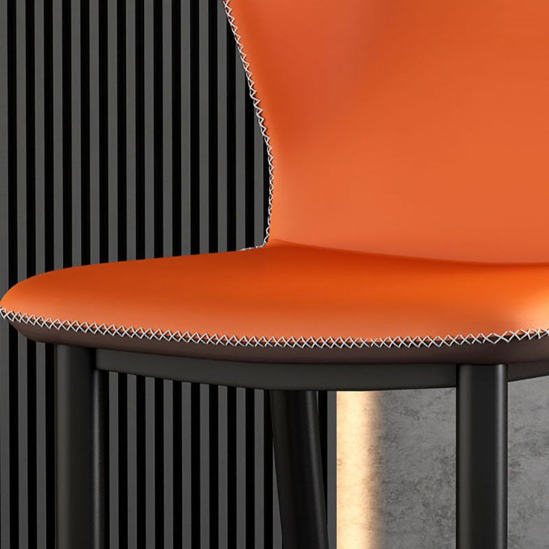 Industrial Style Wingback Chairs PU Leather Dining Chairs for Kitchen Clearhalo ' kitchen&dining_furn' 'Dining Chairs' 'Dining Tables & Seating' 'dining_chair' 'furn' 'furn_dining_chair' 'Furniture' 'furniture_dining_chair' 'Kitchen & Dining Furniture' 'kitchen' 1200x1200_b8ef9a1a-9ef0-493e-9a80-0f2401f303ac