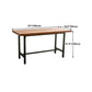 Wood Top Bar Dining Table Traditional Luxury Rectangle Bar Table with Trestle Base Clearhalo 'Bar Furniture' 'Bar Tables' 'bar_tables' 'furn' 'furn_bar_tables' 'Furniture' 'furniture_bar_tables' 'Kitchen & Dining Furniture' 1200x1200_b8f2d451-aa93-47f9-8b78-95d00d1aa91c