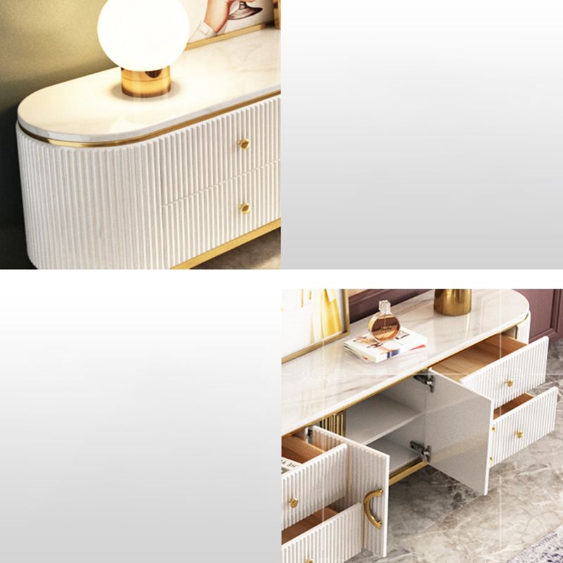 Contemporary TV Media Console Stone TV Console with 4 Drawers Clearhalo 'furn' 'furn_tv_stands_entertainment_centers' 'Furniture' 'Living Room Furniture' 'TV Stands & Entertainment Centers' 'TV Stands & Media Storage Furniture' 'tv_stands_entertainment_centers' 1200x1200_b8f2e5ec-9bff-47b3-9bae-b89db9f57a5a
