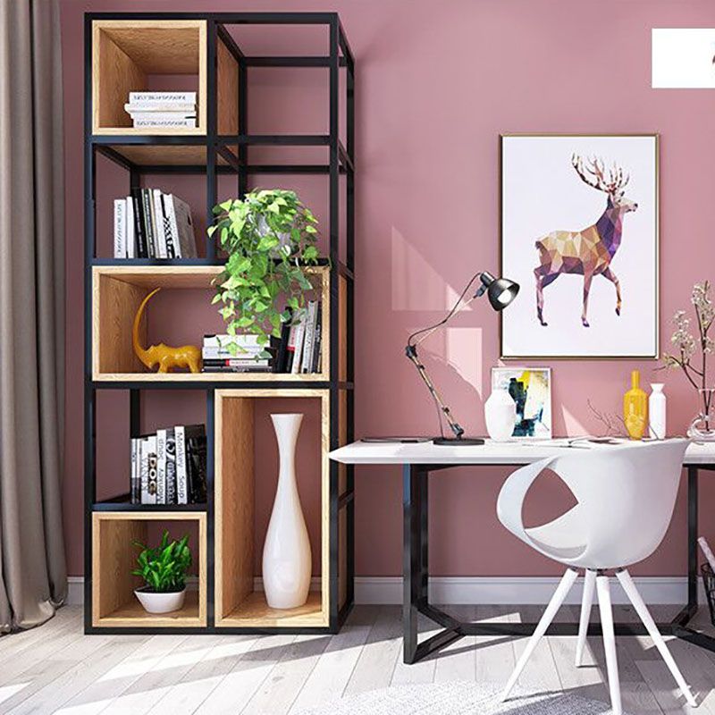 9.84"W Bookcase Industrial Style Open Back Bookcase for Home Study Room Office Clearhalo 'Bookcases' 'furn' 'furn_bookcases' 'Furniture' 'furniture_bookcases' 'kitchen' 'kitchen_bookcases' 'Living Room Furniture' 'Office Furniture' 1200x1200_b8f33b07-e0d0-4798-a787-b5d4785b6fd9