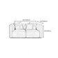Velvet One Arm Sectional Sofa 27.56"High Tight Back Sofa for Living Room Clearhalo 'furn' 'furn_sectionals' 'Furniture' 'furniture_sectionals' 'Living Room Furniture' 'Sectionals' 1200x1200_b8f4fb0b-4901-49bf-9746-84ba952f4f5a