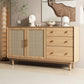 Moderne 3-lads dressoir Pine vaste houten buffetstandaard met 2 deuren