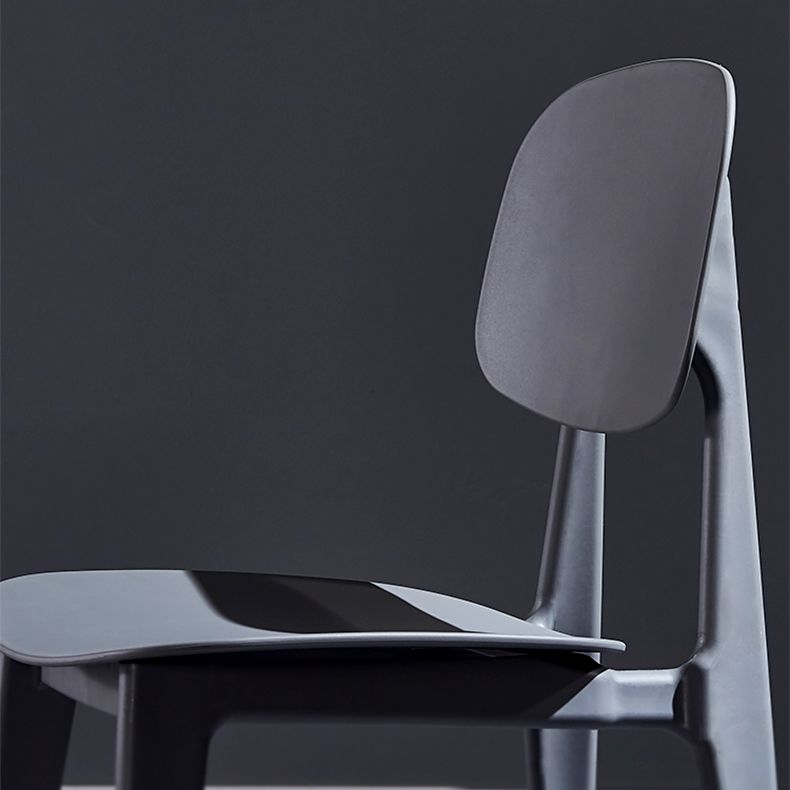 Minimalist Style Open Back Dining Side Chairs Plastic Dining Armless Chairs for Home Clearhalo ' kitchen&dining_furn' 'Dining Chairs' 'Dining Tables & Seating' 'dining_chair' 'furn' 'furn_dining_chair' 'Furniture' 'furniture_dining_chair' 'Kitchen & Dining Furniture' 'kitchen' 1200x1200_b8f6ae02-b93d-4fab-bc86-3da8df15ca61