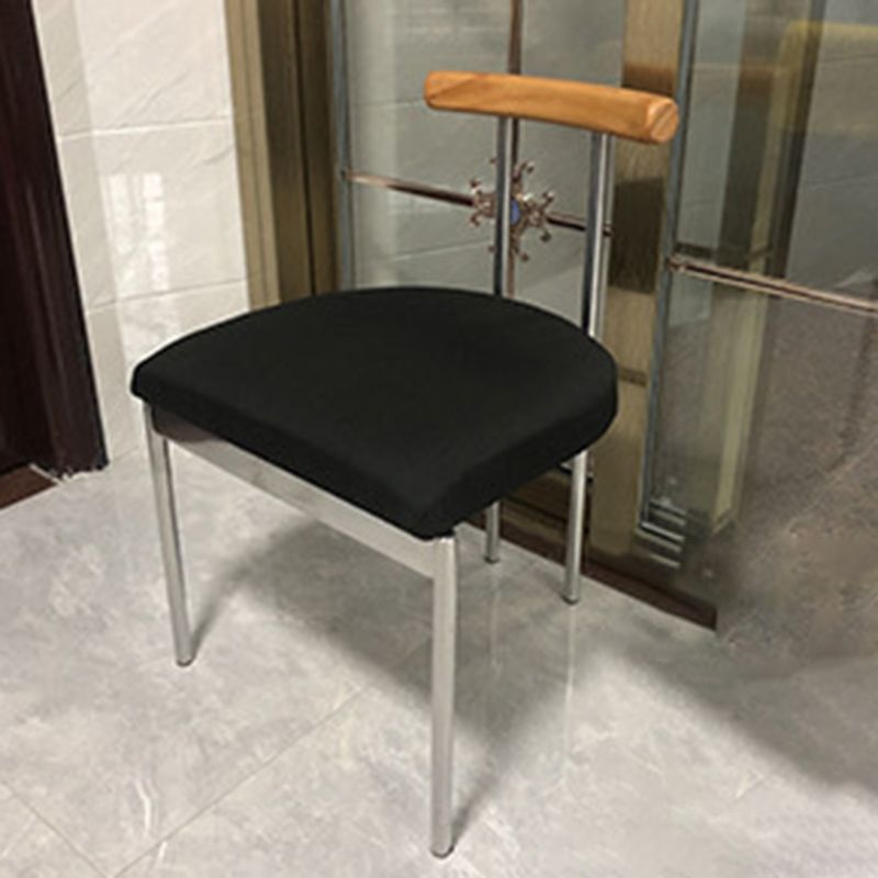 Metal Industrial Dining Room Side Chair Matte Finish Ladder Back Side Chair Clearhalo ' kitchen&dining_furn' 'Dining Chairs' 'Dining Tables & Seating' 'dining_chair' 'furn' 'furn_dining_chair' 'Furniture' 'furniture_dining_chair' 'Kitchen & Dining Furniture' 'kitchen' 1200x1200_b8fa77c9-ea5b-4579-994a-85db8068bf3b