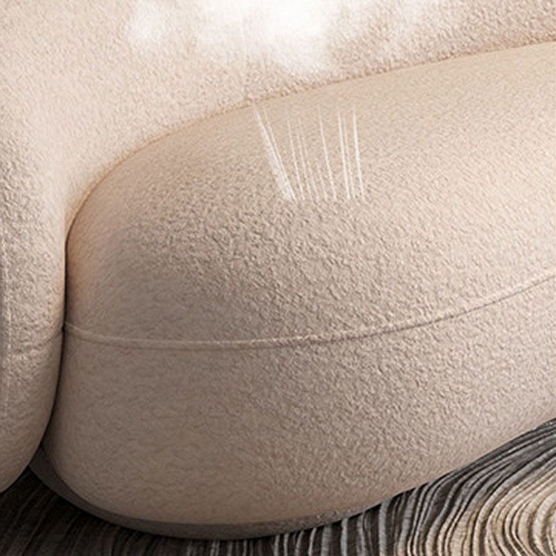 Contemporary Velvet/Wool Curved Sofa Tight Back Sofa in Gray/White Clearhalo 'furn' 'furn_sofas' 'Furniture' 'Living Room Furniture' 'Sofa' 'sofas' 1200x1200_b8fcb9e3-b1cf-44cb-b3e8-6208f9908464