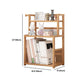 Contemporary Bamboo Bookcase 9-inch Wide Home Standard Bookshelf