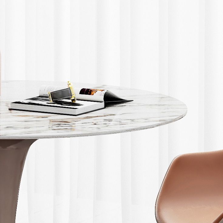 Glam Dinette Set para el hogar 1/2/3 PCS Juego de mesa de comedor blanca brillante