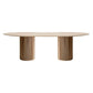 Solid Wood Contemporary Oval Indoor Table Wood Top Table for Dining Room and Kitchen Clearhalo ' dining_table' 'Dining Tables & Seating' 'Dining Tables' 'furn' 'furn_dining_table' 'Furniture' 'furniture_dining_table' 'Kitchen & Dining Furniture' 'kitchen&dining_furn' 'kitchen' 'kitchen_dining_table' 1200x1200_b8fe631d-a89d-4873-8e1b-bca5a3200b86