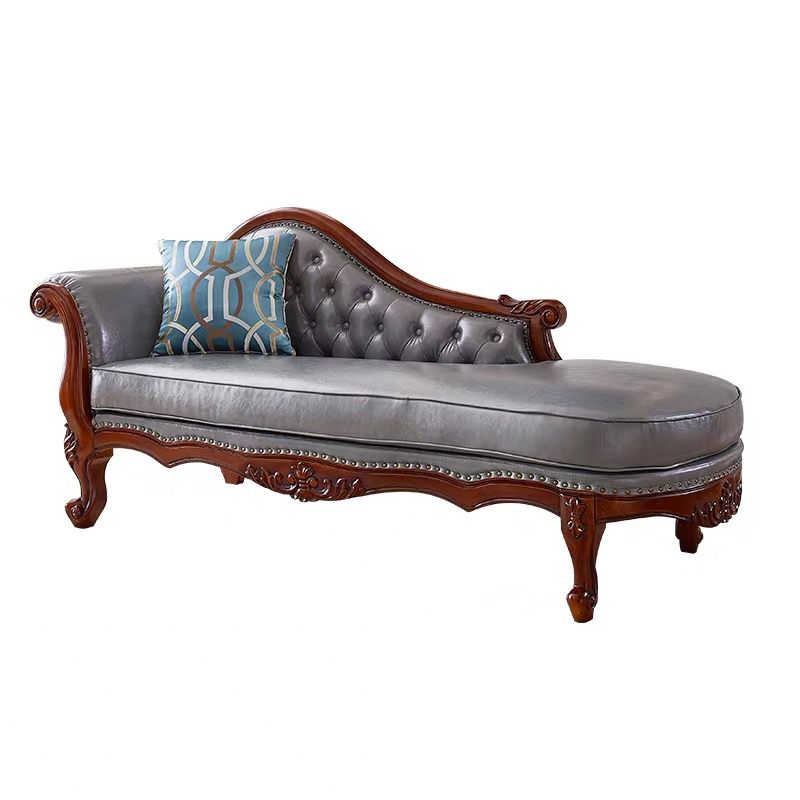 Traditional Upholstered Chaise Lounge Couch Leather Chaise Lounge Chair Clearhalo 'Chairs & Seating' 'Chaise Lounge' 'chaise_lounge' 'furn' 'furn_chaise_lounge' 'Furniture' 'Living Room Furniture' 1200x1200_b8fe8bbd-f3a4-46e6-adb2-04e81bd5ce05
