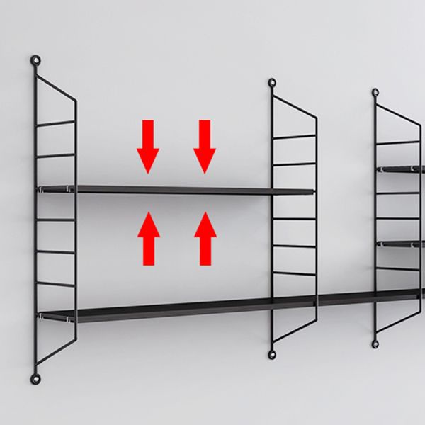 7.87"W Bookcase Contemporary Style Wall Mounted Bookshelf for Home Office