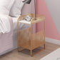 Glam Accent Table Nightstand Antique Finish Bed Nightstand with 2 Shelves Clearhalo 'Bedroom Furniture' 'furn' 'furn_night_stand' 'Furniture' 'night_stand' 'Nightstands' 1200x1200_b8ffa89e-b47e-4d82-84c2-17a81582efea