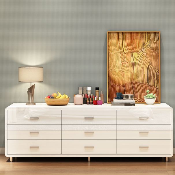 Modern Engineered Wood Sideboard Simple Buffet Table with Drawer for Dining Room Clearhalo 'buffet_sideboard' 'Buffets & Sideboards' 'Furniture' 'furniture_buffet_sideboard' 'Kitchen & Dining Furniture' 1200x1200_b9026a46-2788-42bb-b22d-9ce5d350cd9c
