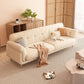 Contemporary Fabric Tufted Flared Arm Living Room Standard Seating