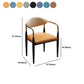 Modern Upholstered Dining Chair Open Back Dining Side Furniture in Matte Finish for Indoor