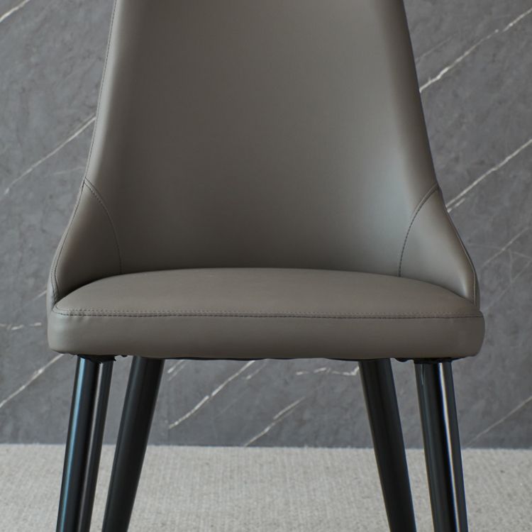 Contemporary Wood Dining Room Chairs PU Leather Dining Chairs for Home Use Clearhalo 'Dining Chairs' 'Dining Tables & Seating' 'dining_chair' 'furn' 'furn_dining_chair' 'Furniture' 'Kitchen & Dining Furniture' 1200x1200_b9055675-5e8f-4591-87cd-2c4541cc5433