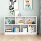 Wood Bookshelf White Contemporary Style Bookcase for Home Office