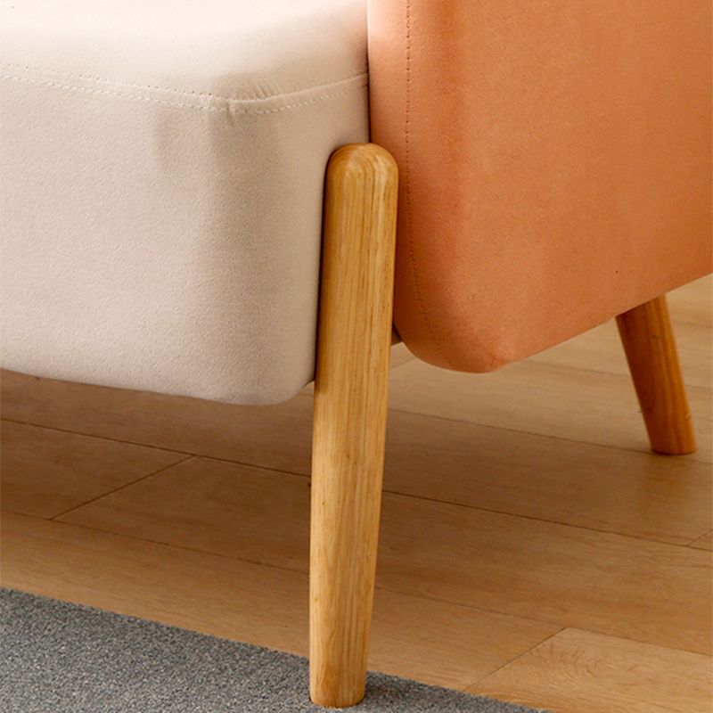 26.77" Wide Velvet Sofa Standard Square Arm Sofa for Living Room