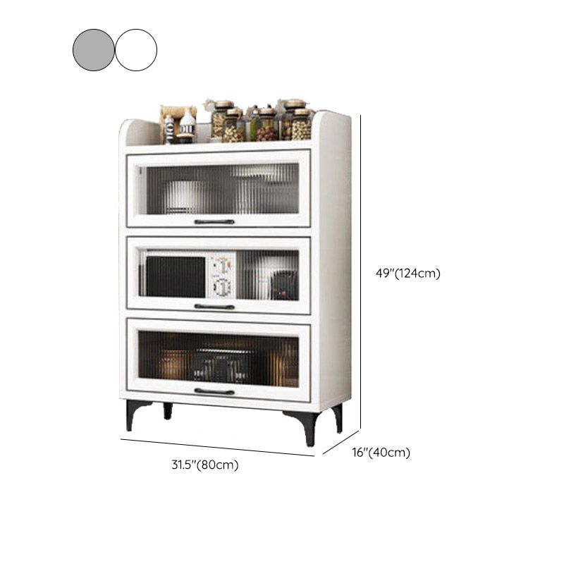 Technischer Holz Sideboard Küche Sideboard mit offener Lagerung