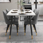 Moderno rettangolo 1/2/5/7 pezzi set da pranzo gambe in pietra set da dinette interno