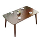 Rectangle 4 Legs Modern Dining Table Brown Tone Fixed Table with Solid Wood Clearhalo ' dining_table' 'Dining Tables & Seating' 'Dining Tables' 'Furniture' 'furniture_dining_table' 'Kitchen & Dining Furniture' 'kitchen&dining_furn' 'kitchen' 'kitchen_dining_table' 1200x1200_b909e62c-2aba-4a2d-8059-1ee63c84f214