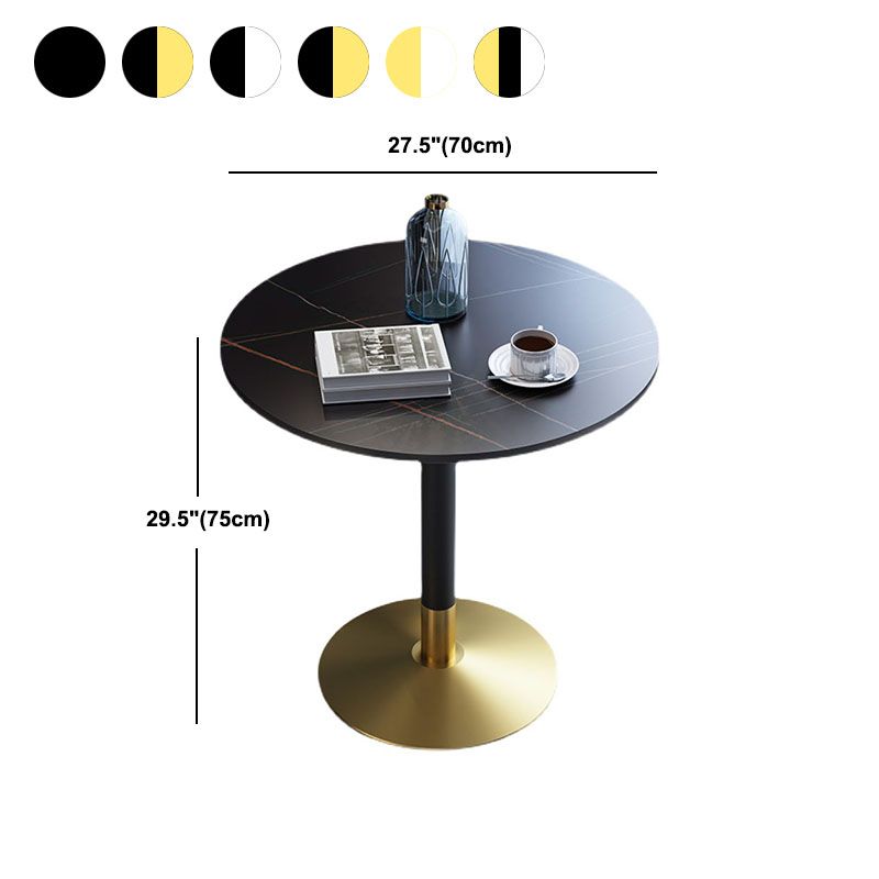 Traditional Luxury Rounded Dining Table Stone and Metal Tulip Dining Table Clearhalo ' dining_table' 'Dining Tables & Seating' 'Dining Tables' 'furn' 'furn_dining_table' 'Furniture' 'furniture_dining_table' 'Kitchen & Dining Furniture' 'kitchen&dining_furn' 'kitchen' 'kitchen_dining_table' 1200x1200_b90a7560-f855-4687-8d5a-ee377f9b1c80