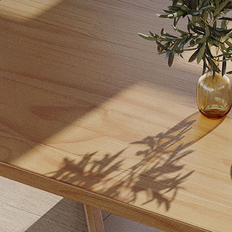 Dennenhout eettafel moderne rechthoek eettafel met sleeënbasis