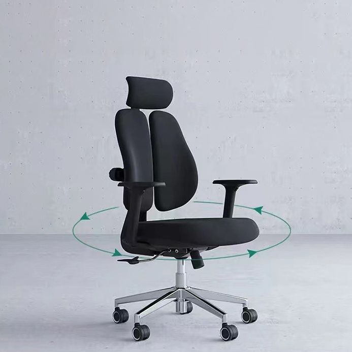 Modern Office Chair with Wheels High-Back Adjustable Arms Mesh Desk Chair Clearhalo 'furn' 'furn_office_chair' 'Furniture' 'Office Chairs' 'Office Furniture' 'office_chair' 1200x1200_b90bb080-6d96-49e6-b27a-7615aa00080f