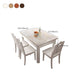 Tavolo da pranzo rettangolare Tavolo da cucina per sala da pranzo con base in legno massello